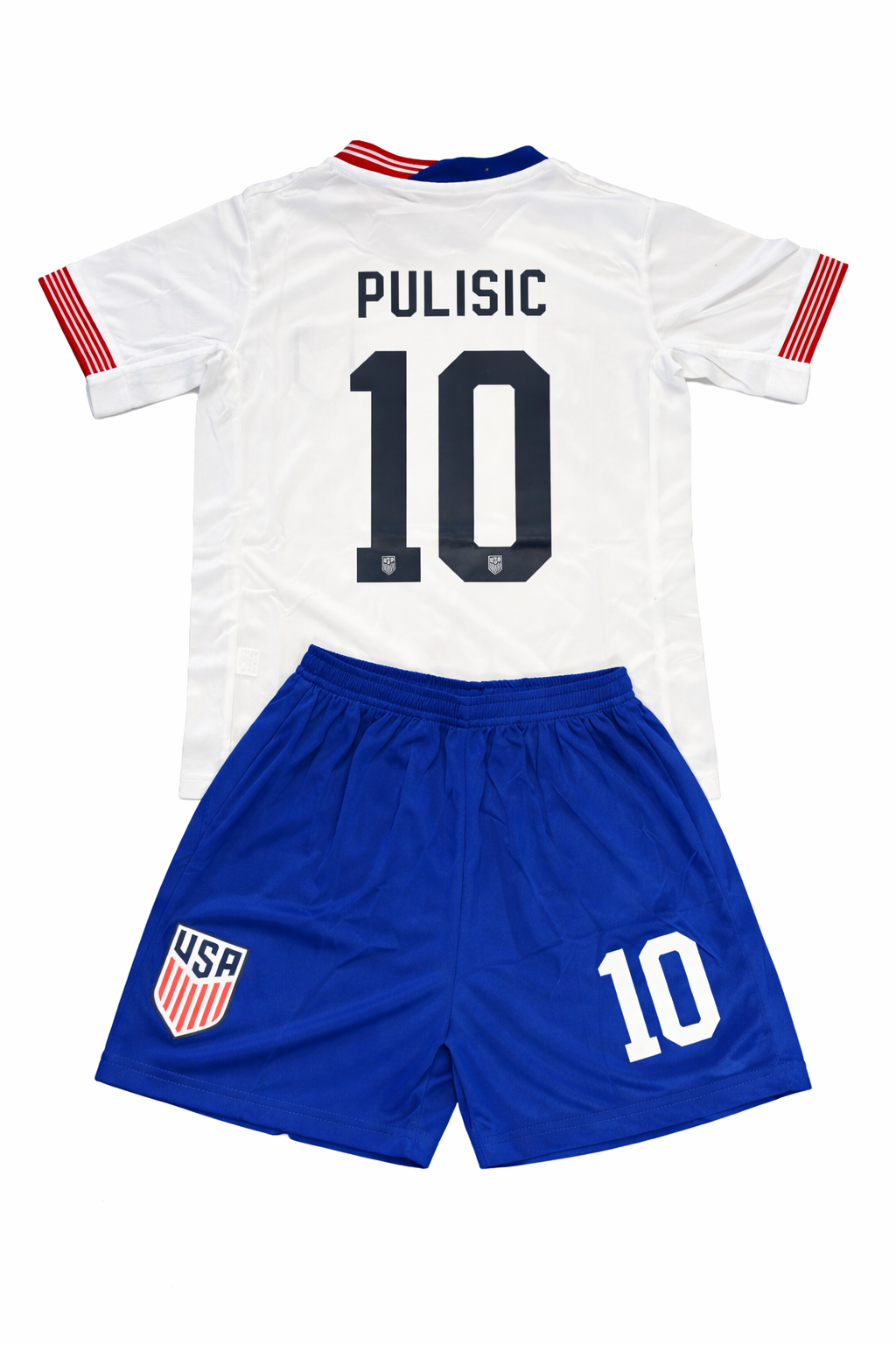 Christian Pulisic 10 White Home Kids Soccer Jersey Kit