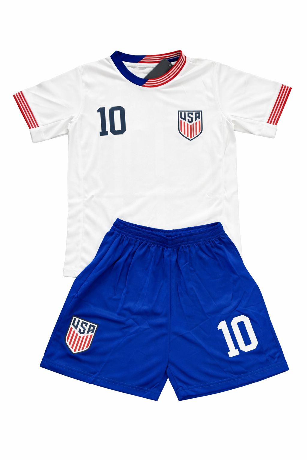 Christian Pulisic 10 White Home Kids Soccer Jersey Kit