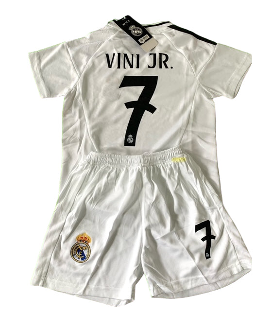 Vini Jr Soccer Jersey Kids Youth Toddler Soccer Kit Real Madrid