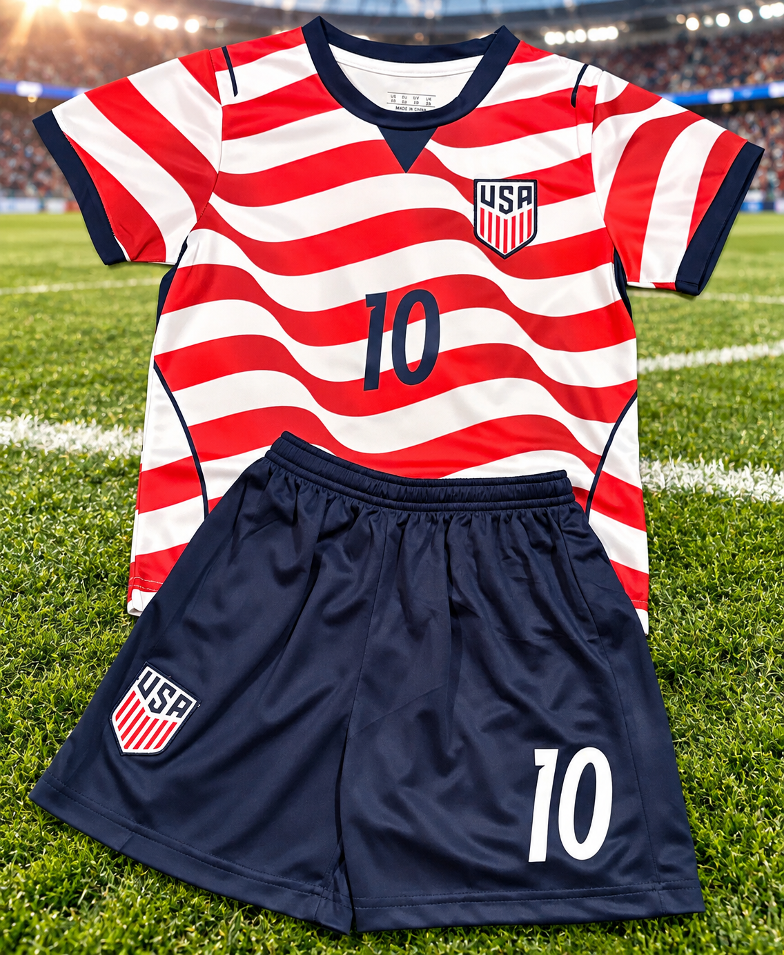 Christian Pulisic 10 White Home Kids Soccer Jersey Kit