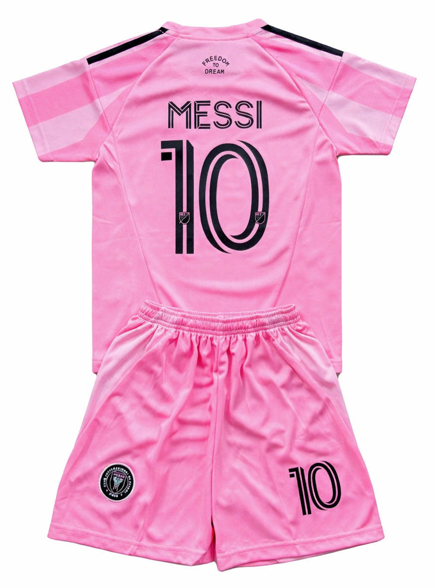 2026 Pink Messi Miami Two Piece Soccer Jersey Set - 2 Piece Kit