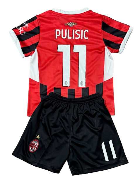 AC Milan Christian Pulisic Kids Soccer Jersey Set 