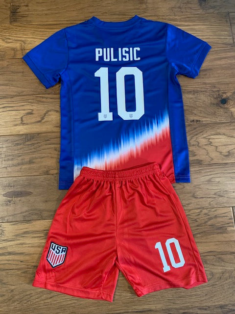 Christian Pulisic Soccer Jersey Set 2 Piece Kit Toddler & Youth