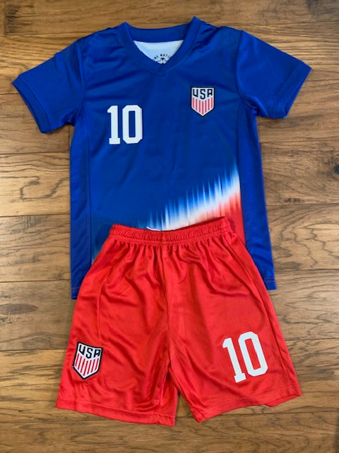Christian Pulisic Soccer Jersey Set 2 Piece Kit Toddler & Youth