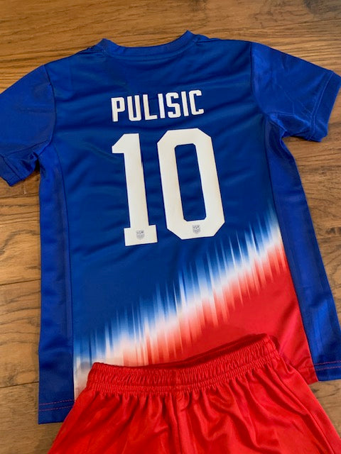 Christian Pulisic Soccer Jersey Set 2 Piece Kit Toddler & Youth