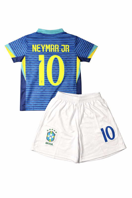 Brazil kids soccer jersey set 2 Piece Kit Toddler Youth Uniform