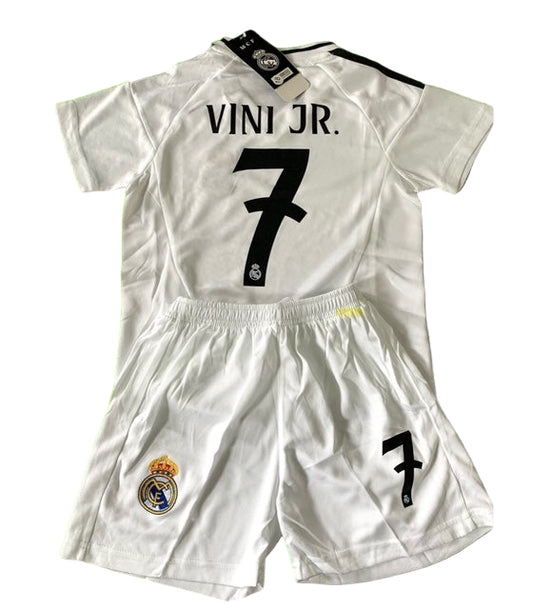 Vini Jr Soccer Jersey Kids Youth Toddler Soccer Kit Real Madrid
